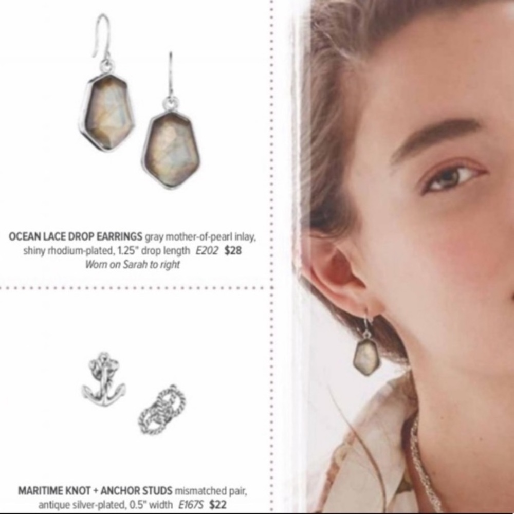 FLASH SALE Chloe + Isabel Ocean Lace Drop Earrings - Picture 6 of 8